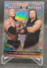 Roman Reigns, The Rock #FM-7 Wrestling Cards 2020 Topps WWE Chrome Fantasy Matches Prices