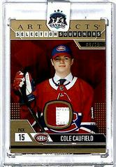 Cole Caufield [Premium] #SS-CC Hockey Cards 2023 Upper Deck Artifacts Selection Souvenirs Prices