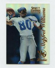 Stepfret Williams [Mirror Blue] #101 Football Cards 1996 Select Certified Prices
