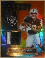 Bryan Edwards [Tie Dye] #SS-BED Football Cards 2021 Panini Select Swatches Prices
