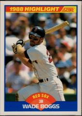 Wade Boggs [6th Consecutive Season] #654 Baseball Cards 1989 Score Prices