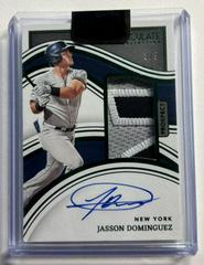 Jasson Dominguez [Prospect Patch Autograph Green] #19 Baseball Cards 2023 Panini Immaculate Prices