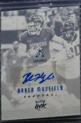 Baker Mayfield [Platinum Blue] #RI-BAM Football Cards 2018 Panini Luminance Rookie Ink Autographs Prices