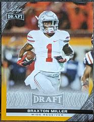 Braxton Miller [Gold] #8 Football Cards 2016 Leaf Draft Prices