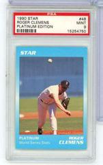 Roger Clemens #48 Baseball Cards 1990 Star Platinum Edition Prices