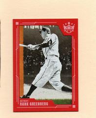Hank Greenberg [Red Frame] #4 Baseball Cards 2022 Panini Diamond Kings Prices