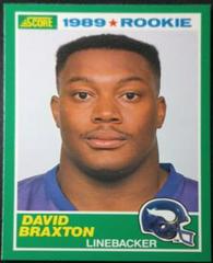 David Braxton Football Cards 1989 Panini Score Prices