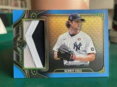 Gerrit Cole [Sapphire] #SJR2-GC1 Baseball Cards 2022 Topps Triple Threads Single Jumbo Relics Prices
