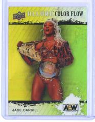 Jade Cargill [Yellow Green] Wrestling Cards 2022 Upper Deck Allure AEW Color Flow Prices