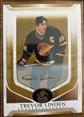 Trevor Linden [Gold Spectrum Autograph] Hockey Cards 2020 SP Signature Edition Legends Prices