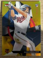 Alex Kirilloff [Gold Refractor] Baseball Cards 2021 Topps Finest Rookie Design Variation Prices