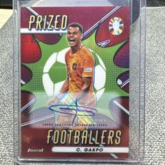Cody Gakpo [Red Wave Refractor] #BCA-CG Soccer Cards 2023 Topps Finest Road to UEFA EURO Autograph Prices