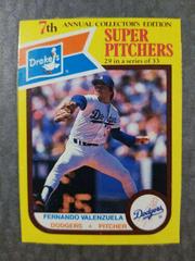 Fernando Valenzuela [Hand Cut] #29 Baseball Cards 1987 Drake's Prices