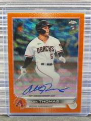 Alek Thomas [Orange Wave] #RA-AT Baseball Cards 2022 Topps Chrome Rookie Autographs Prices