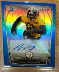 Ryan Shazier [Blue] #RS Football Cards 2014 Bowman Chrome Rookie Refractor Autographs Prices