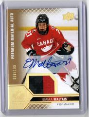 Emma Maltais [Autograph Patch] Hockey Cards 2022 Upper Deck Team Canada Juniors Prices