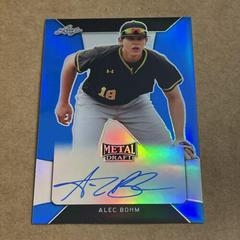 Alec Bohm [Blue] #BA-AB1 Baseball Cards 2018 Leaf Metal Draft Autograph Prices