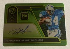 Herman Moore [Neon] Football Cards 2020 Panini Elements Steel Signatures Prices