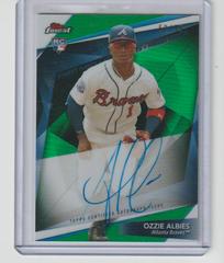 Ozzie Albies [Green Refractor] Baseball Cards 2018 Topps Finest Firsts Autographs Prices