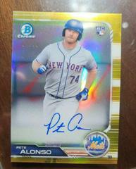 Pete Alonso [Gold Refractor] Baseball Cards 2019 Bowman Chrome Rookie Autographs Prices