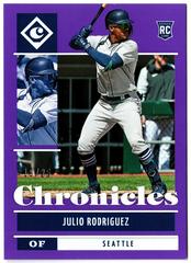 Julio Rodriguez [Purple] #28 Baseball Cards 2022 Panini Chronicles Prices
