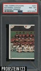 National League [Pennant Winner] #207 Baseball Cards 1981 Topps Stickers Prices