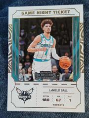 LaMelo Ball #7 Basketball Cards 2022 Panini Contenders Game Night Ticket Prices
