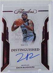 Zach Randolph [Ruby] #4 Basketball Cards 2022 Panini Flawless Distinguished Auto Prices