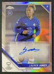 Lauren James [Inferno Refractor] #BA-LJ Soccer Cards 2021 Topps Chrome UEFA Women’s Champions League Autographs Prices