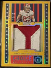 Christian McCaffrey [Gold] #CHM-19 Football Cards 2022 Panini Encased Choice Materials Prices