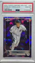 Spencer Torkelson [Purple] #US20 Baseball Cards 2022 Topps Chrome Update Sapphire Prices