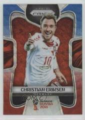 Christian Eriksen [Red & Blue Wave] Soccer Cards 2018 Panini Prizm World Cup Prices