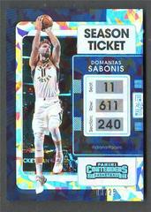 Domantas Sabonis [Cracked Ice] Basketball Cards 2021 Panini Contenders Prices