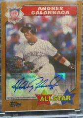 Andres Galarraga [Maple Wood] Baseball Cards 2017 Topps 1987 Autographs Prices