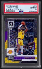 LeBron James [Choice Black Gold] #128 Basketball Cards 2022 Panini Donruss Prices