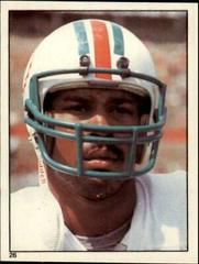 Nat Moore #26 Football Cards 1981 Topps Stickers Prices