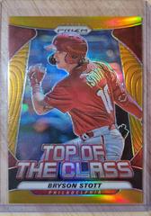 Bryson Stott [Gold Prizm] Baseball Cards 2020 Panini Prizm Top of the Class Prices