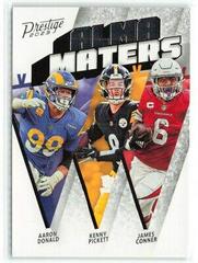 Aaron Donald, James Conner, Kenny Pickett #AM-7 Football Cards 2023 Panini Prestige Alma Maters Prices