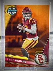 Caleb Williams [Orange] #1 Football Cards 2023 Bowman Chrome University Prices