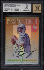 Peyton Manning [Autograph] #3 Football Cards 1999 Panini Donruss Elite Passing the Torch Prices
