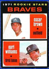 Braves Rookies [O. Brown, E. Williams] Baseball Cards 1971 O Pee Chee Prices
