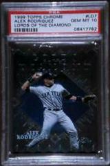 Alex Rodriguez Baseball Cards 1999 Topps Chrome Lords of the Diamond Prices