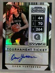 Omer Yurtseven [Tournament Autograph] Basketball Cards 2020 Panini Contenders Draft Picks Prices