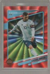 Lionel Messi [Red Laser] Soccer Cards 2021 Panini Donruss Road to Qatar Prices