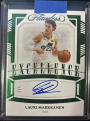 Lauri Markkanen [Emerald] #4 Basketball Cards 2022 Panini Flawless Excellence Signature Prices