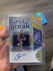 Chris Duarte [Gold] Basketball Cards 2021 Panini Donruss Optic Fast Break Signatures Prices