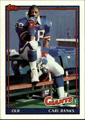 Carl Banks #19 Football Cards 1991 Topps Prices