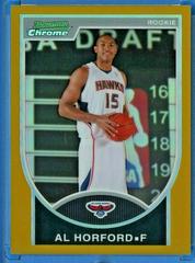 Al Horford [Gold Refractor] #112 Basketball Cards 2007 Bowman Chrome Prices