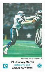 Harvey Martin #79 Football Cards 1983 Cowboys Police Prices