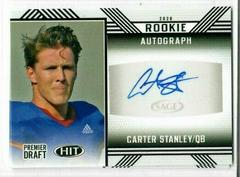 Carter Stanley [Black] #A16 Football Cards 2020 Sage Hit Rookie Autograph Prices